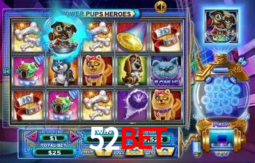 Interface moderna da plataforma 52bet